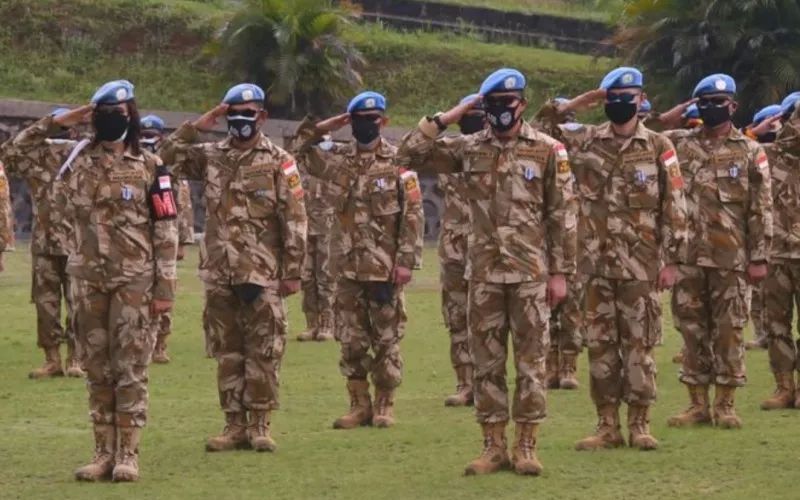 Ilustrasi pasukan perdamaian Indonesia di Lebanon usai insiden serangan yang menewaskan satu prajurit TNI