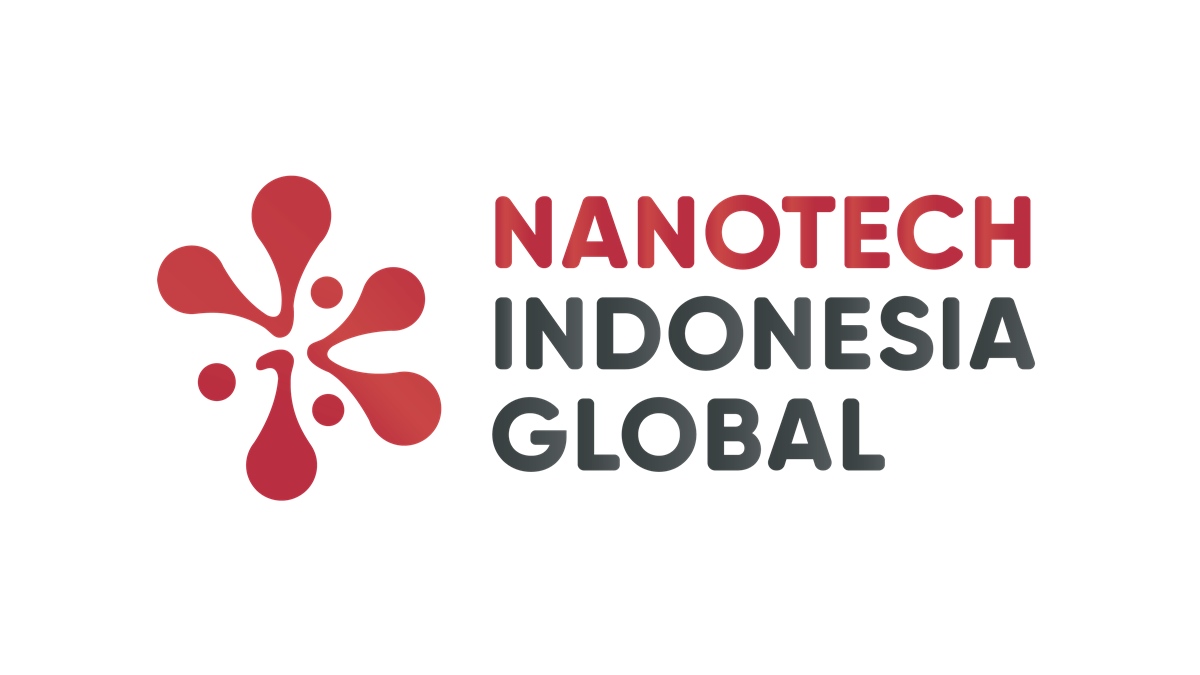 Logo PT Nanotech Indonesia Global Tbk (NANO) dengan ilustrasi produk air kemasan dan pengolahan air bersih Nano Oxywater Internasional